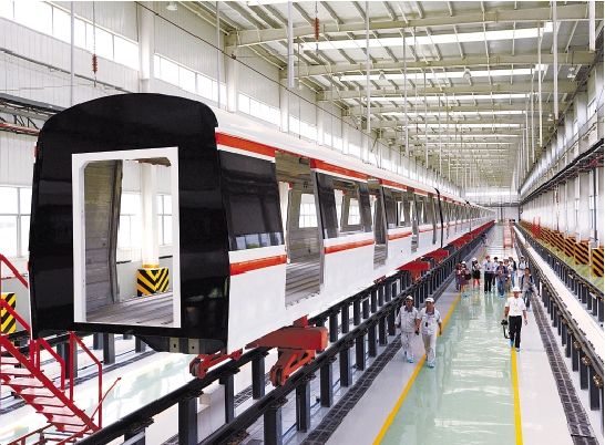 杭州南车城轨车辆维修组装基地正式投产