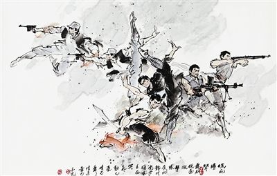 陆玉先丹青绘就《铁道游击队》