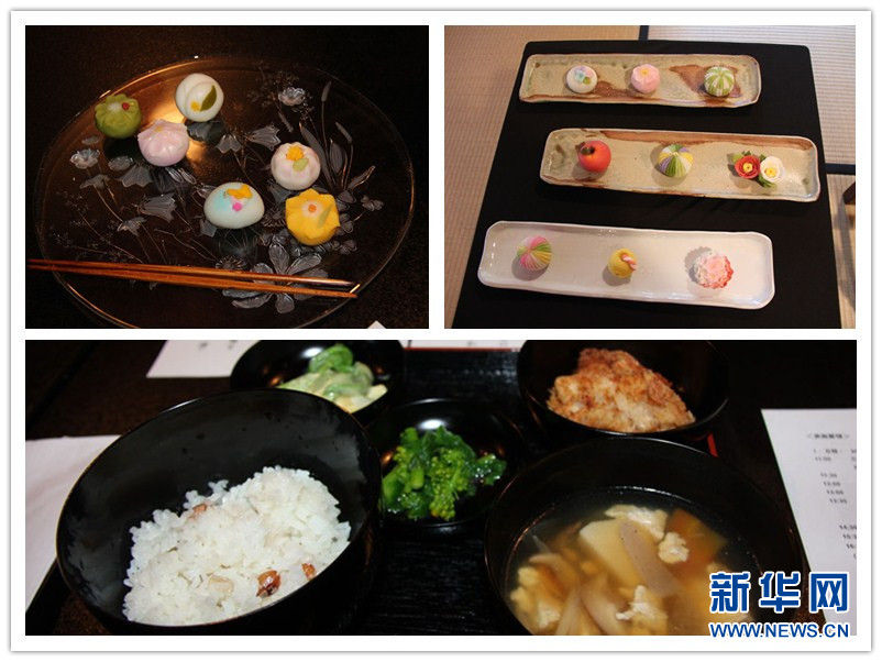 镰仓日式糕点(上)与“精进料理”(拼图 蓝建中摄)