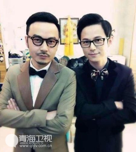 汪涵与何炅罕见合影照