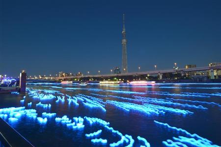 东京led萤火虫光流与天空树交相辉映_科技频道_凤凰网