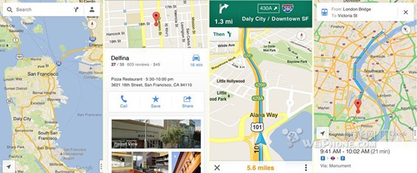 iOS版谷歌地图正式上架 定位准可语音导航_科