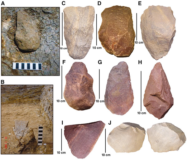 印度南部的早期人类1百多万年前使用阿舍利