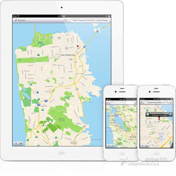 苹果地图导航优于谷歌地图和waze