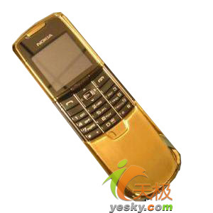 高档奢华手机 诺基亚8800a黄金版仅售6800元