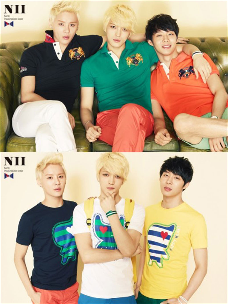 高清组图:JYJ<em>朴有天</em>金在中<em>金俊秀</em>夏装写真 活