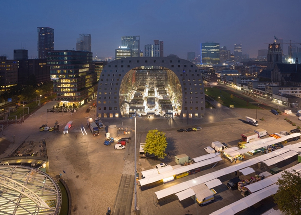 荷兰鹿特丹新地标markthal 建筑原来可以这么玩