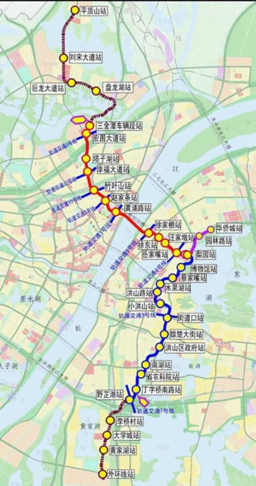 武汉地铁8号线施工徐东大街西向东地面交通将受阻