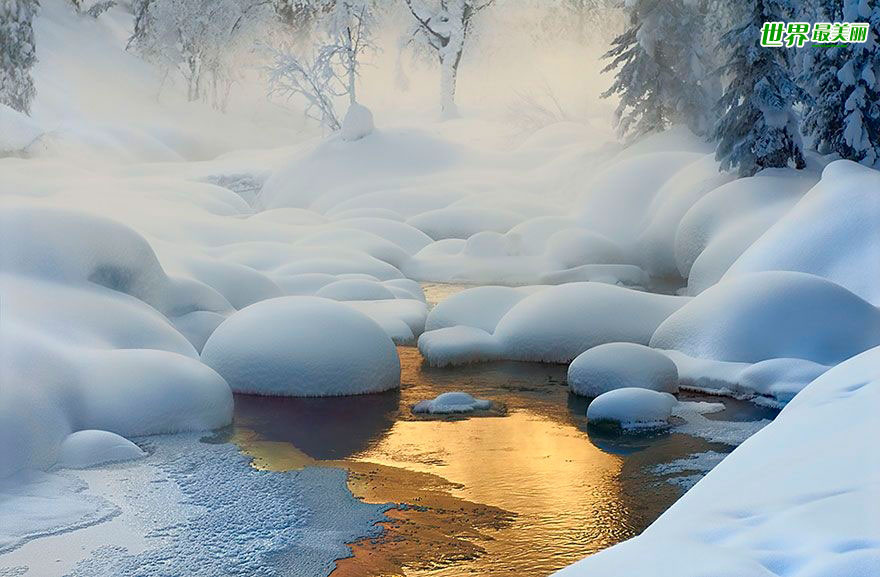 寒冷冰雪 世界各地的冬季绝美景象