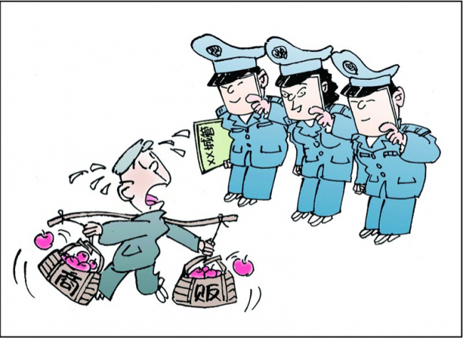 城管执法起冲突怀胎6月孕妇被推倒