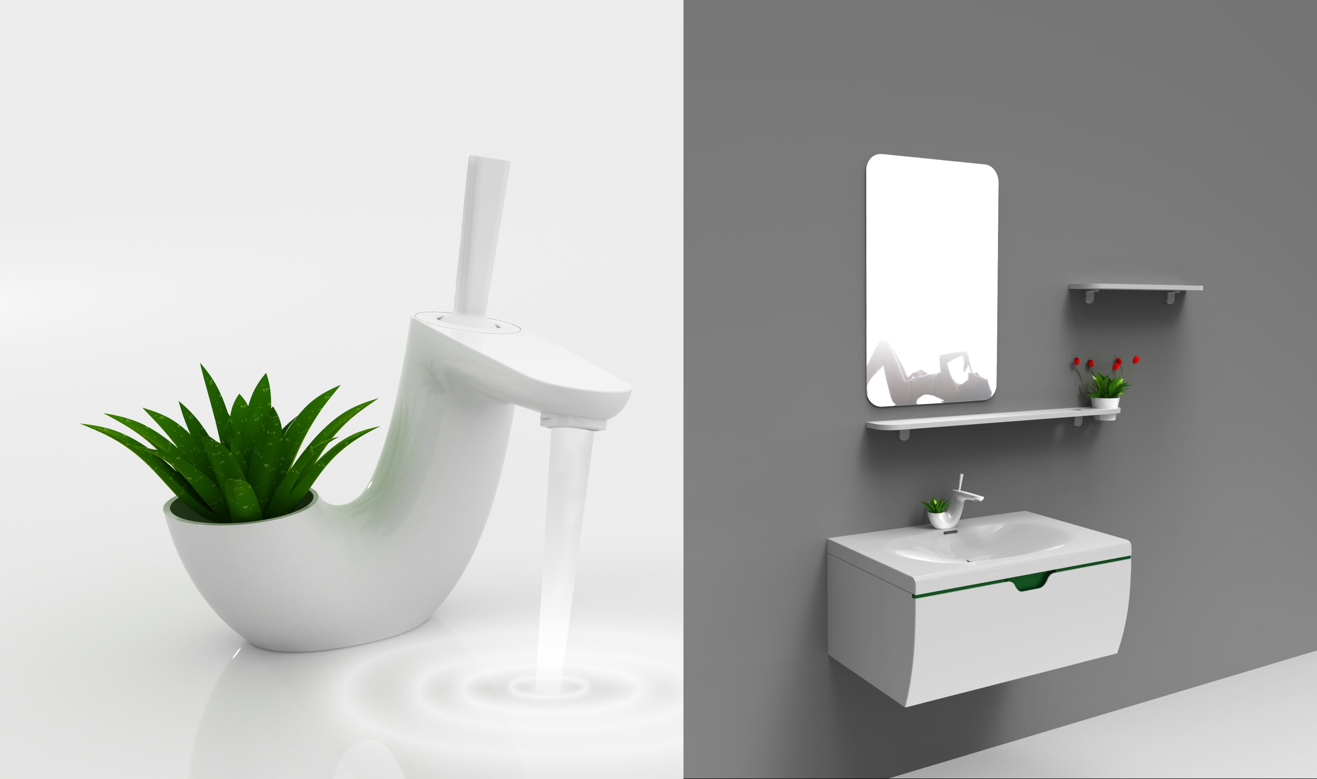 卫生间也可以这么绿色本届展会,欧联(国际)卫浴从展馆设计,产品展示到