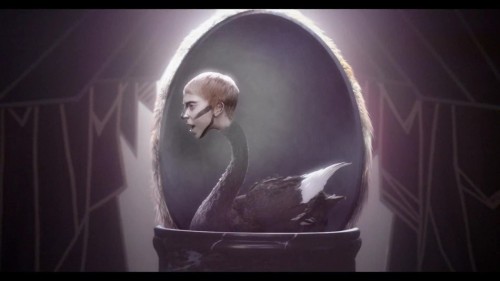 gaga变身人鱼黑天鹅新专辑造型曝光图