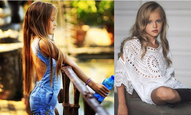 俄罗斯9岁绝美嫩模走红 网友:可以等你长大(图)