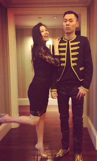 赵欣瑜和儿子叶德中