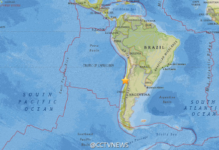 智利发生79级地震