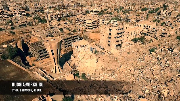 航拍叙利亚政府军反击画面