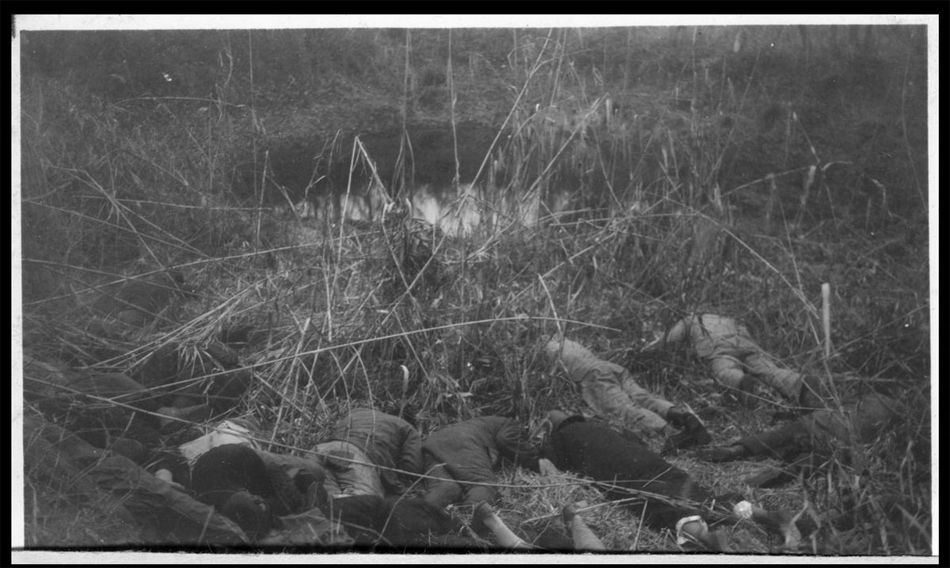 耶鲁大学珍藏的南京大屠杀时期照片,图为1937年12月12日,在南京投降后