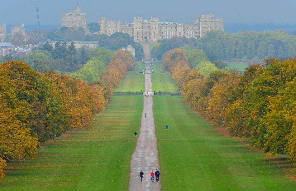 英国温莎公园秋景.