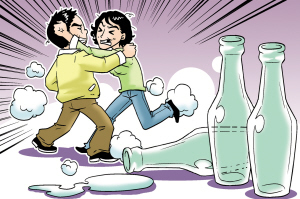 虎妻怀疑老公出轨张口咬丈夫耳朵足足用力3分钟