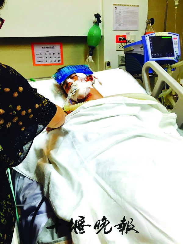 十堰小伙泰国遇车祸脑死亡 父亲凑钱包机带儿回家