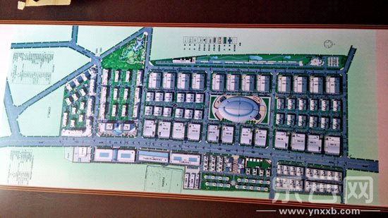 大福地·开远汽车城整体规划图.