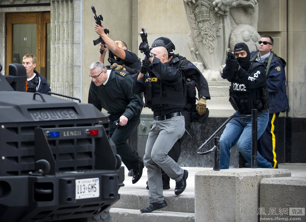 加拿大首都枪击现场