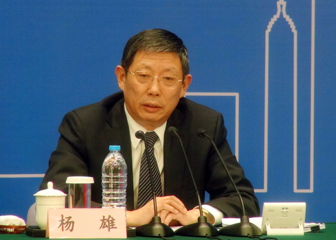 上海市长杨雄 图片来源:台"中央社"