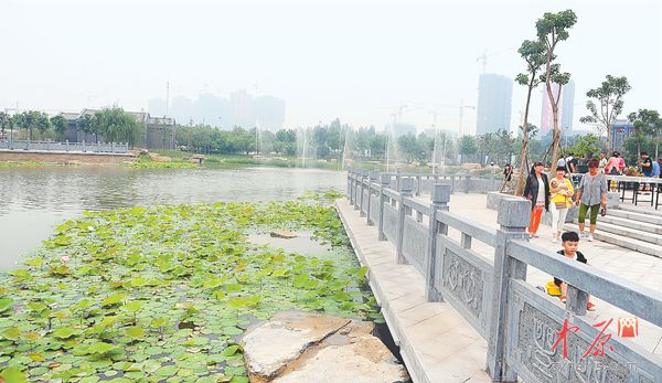 郑州市南环公园正式迎客绿地面积约135万平方米