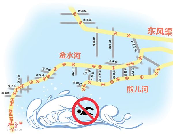 郑州危险水域增至42处两河一渠最深达25米