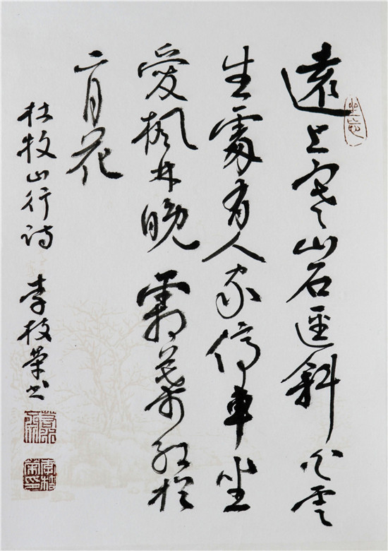 花枝春滿一李枝榮書法小品展在烏魯木齊展出