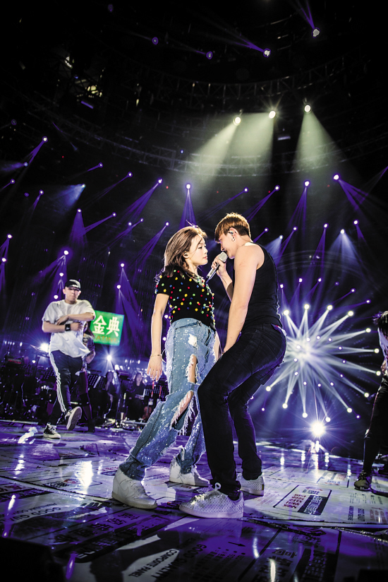 容祖儿,陈伟霆热舞