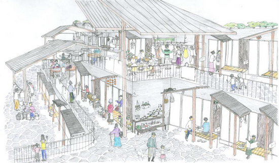 让灾后的人们住同一屋檐下
