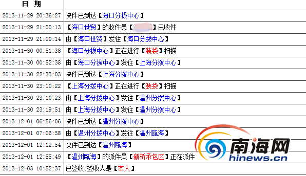 新聞資訊 爆料維權 > 正文 根據劉女士的運單號在國通快遞查詢系統裡