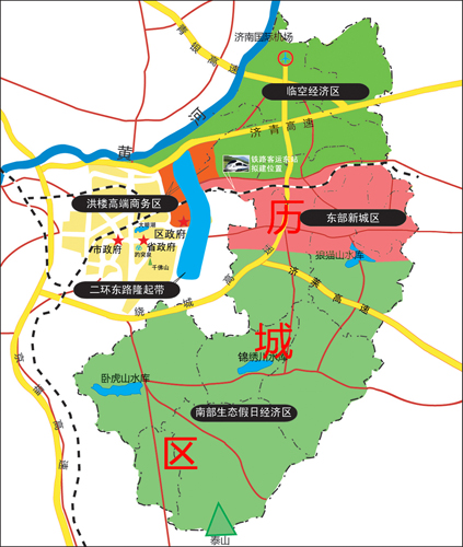 济南历城区乡镇地图图片