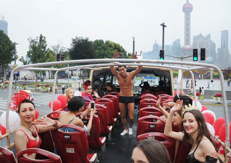 内衣模特巡游上海