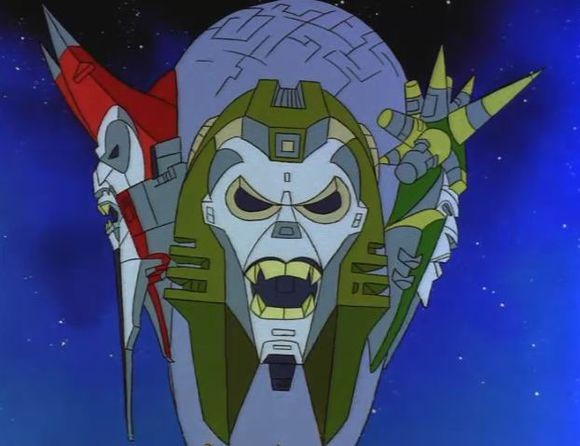 勾结"五面怪"去统治和压榨原始天尊外壳上居住的子民——变形金刚