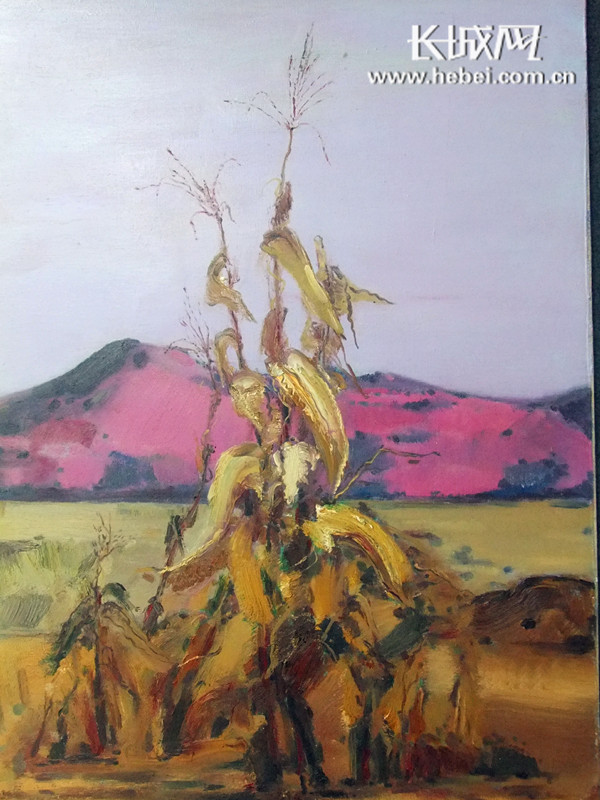 青年油画家王旭"山迹"作品展在邢台市举行