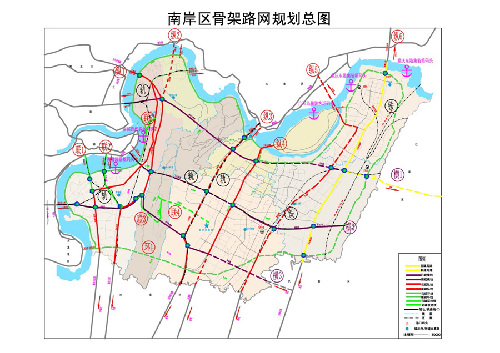 南岸区十二五交通网络规划图