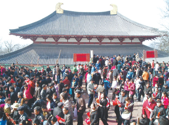 山南庙会恢复啦图