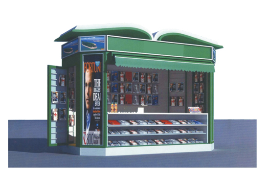 部分报刊亭单亭建筑造型示例