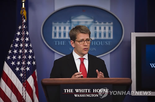 资料图片:美国白宫发言人杰·卡尼(韩联社)