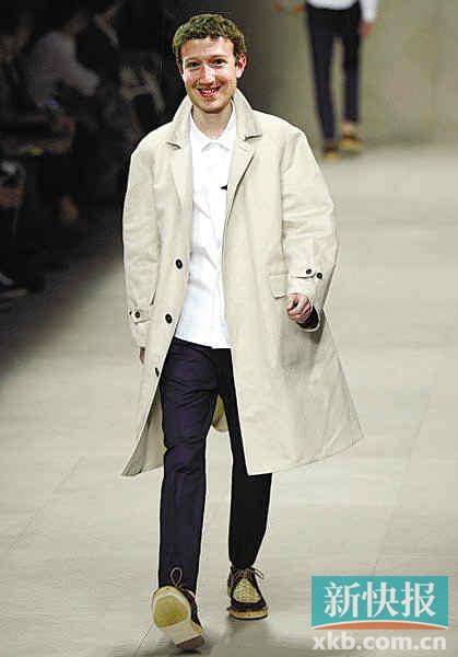 扎克伯格还是穿t恤衫和牛仔裤最没有违和感.