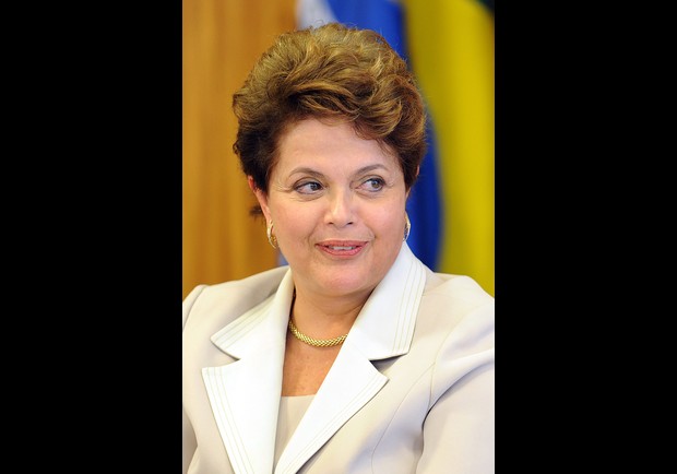 第二名是育有一女的巴西女总统迪尔玛?罗塞夫.