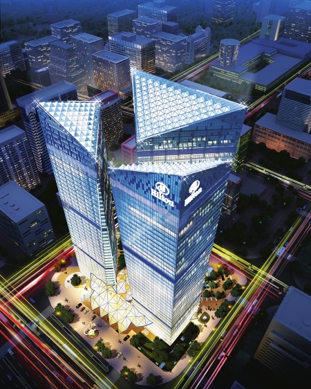 今年6月底,随着位于天府大道cbd核心区的希顿国际广场项目的全面封顶